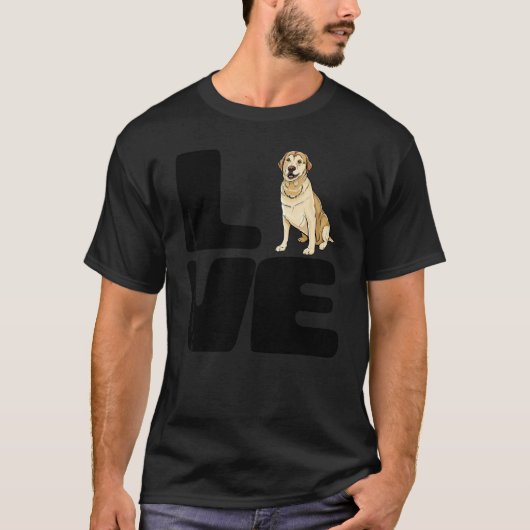 ラブラドール・レトリバーを愛す Tシャツ (正面)