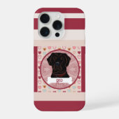 ラブラドール・レトリバー ハート iPhone 11 Pro カー iPhoneケース (裏面)