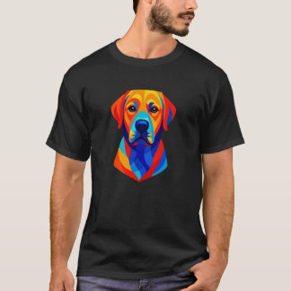 ラブラドール・レトリバー・犬の犬種ポップアートの犬 Tシャツ