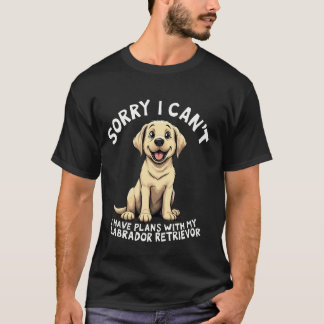 ラブラドール・レトリーバーと予定がある恋人 Tシャツ