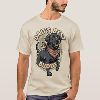 ラブラドール・レトリーバーのお父さんへのギフト Tシャツ