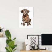 ラブラドール・レトリーバーの壁画ポスター、犬好きへのギフト ポスター (ホームオフィス)