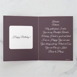 ラブラドール・レトリーバーの詩 カード