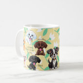 ラブラドール・レトリーバー子犬 コーヒーマグカップ (正面左)