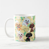 ラブラドール・レトリーバー子犬 コーヒーマグカップ (左)