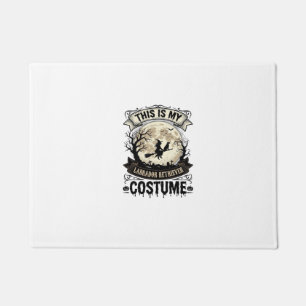 ラブラドール・レトリーバー魔女ハロウィンコスチュームTシャツ_1 ドアマット