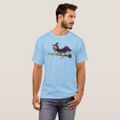 ラブラドール・レトリーバー魔女Tシャツ Tシャツ (正面フル)