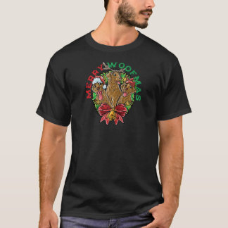 ラブラドール・レトリーバー サンタクロース エルフ トナカイ クリスマス Tシャツ