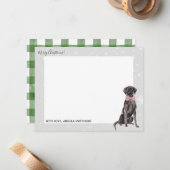 ラブラドール・レトリーバー　ブラックラブ　ホリデー　ノートカード ノートカード (正面/裏面インサイチュ)