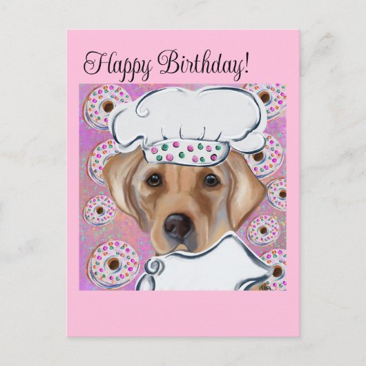 ラブラドール・レトリーバー ポストカード (正面)