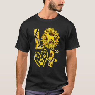 ラブラドール・レトリーバー ラブラドール・ドッグ ひまわり オーナー Tシャツ
