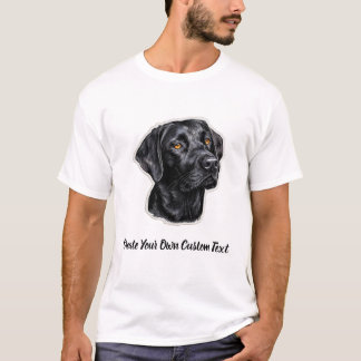 ラブラドール・レトリーバー 犬 オリジナルテキスト作成 Tシャツ