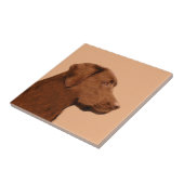 ラブラドール・レトリーバー(絵画チョコレート)のドッグ・アート タイル (側面)