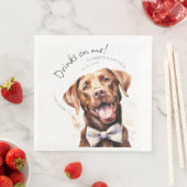 ラブラドール ワンチャン お絵描き 楽しい ペット 飲み物は私に (インサイチュ)