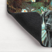 ラブラドール（黒1） - Ophelia マウスパッド (コーナー)