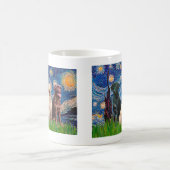 ラブラドール(3) - Starry Night コーヒーマグカップ (中央)