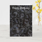 ラブラドールPUP、ハッピーバースデー。 カード (黄色い花)