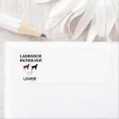 ラブラドールretrieverすべての色のシルエットを愛する ラベル (インサイチュ)