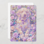 ラブラドールretrieverペットロス悔やみや弔慰カード シーズンカード (正面/裏面)