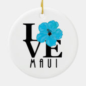 ラブラハイナレッドハイビスカス セラミックオーナメント (裏面)