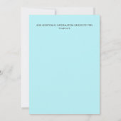 ラブラブなカップルが恋に落ちるタイポグラフィ セーブザデート (裏面)