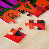 ラブラブアーバンコンテンポラリーアートスタイル ジグソーパズル (側面)