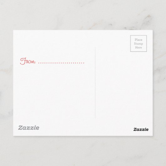 ラブラブカップル ハートを持つテディベア ポストカード (裏面)