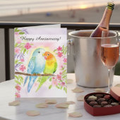ラブラブバード 結婚記念日 おめでとう  カード