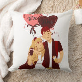 ラブラブ カップル ラブ 枕 (ブランケット)