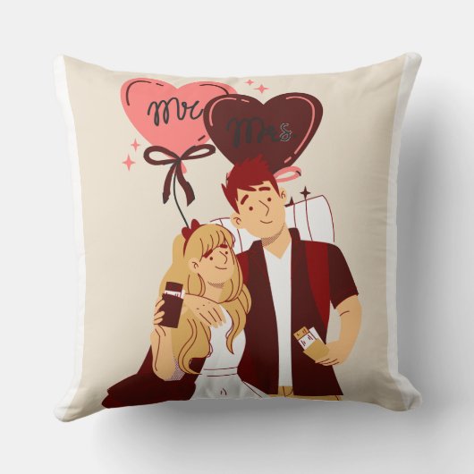ラブラブ カップル ラブ 枕 (裏面)