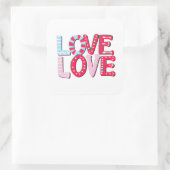 ラブラブ スクエアシール (バッグ)