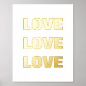 ラブラブ |壁 箔ポスター (正面)