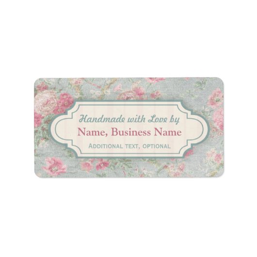 ラブラベカスタムルで手作りシックに汚れたシック ラベル (正面)