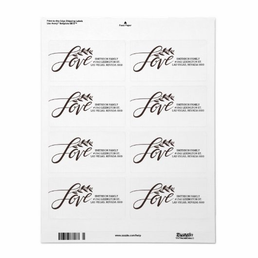 ラブラベル ラベル (フルシート)