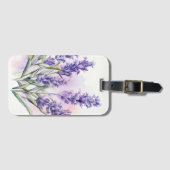 ラブラベンダーの花 ラゲッジタグ (正面横)