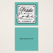 ラブラモダンベルカードで作る (正面&裏面)