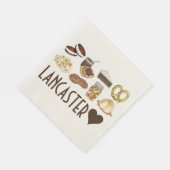 ラブランカスターPAペンシルバニアオランダアミッシュフーズ スタンダードランチョンナプキン (角)