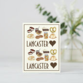 ラブランカスターPAペンシルバニアオランダアミッシュフーズ ポストカード (スタンド正面)