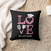 ラブランチレディーライフおもしろいヴァレンティーンズデイギフト クッション (ブランケット)