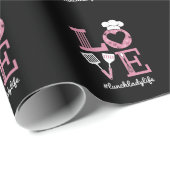 ラブランチレディーライフおもしろいヴァレンティーンズデイギフト ラッピングペーパー (ロールコーナー)