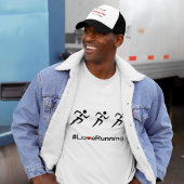 ラブランニングスポーツのスローガン Tシャツ