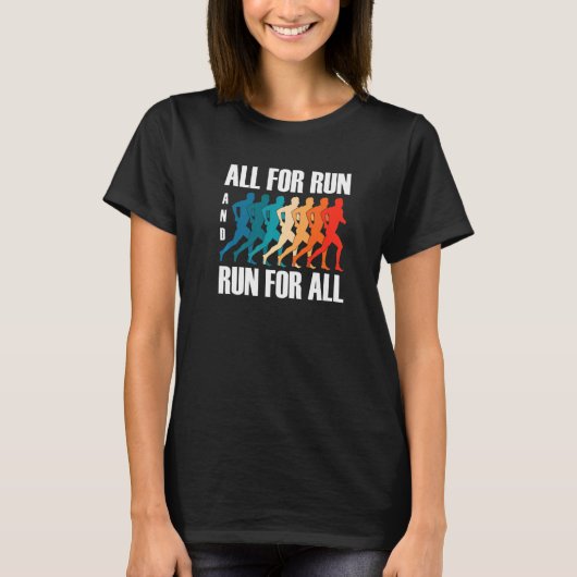 ラブランニング引用文やる気を起こさせるランニングズ Tシャツ (正面)
