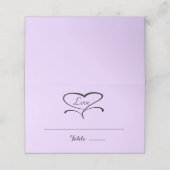 ラブラヴァンダーフォールディングプレイスカード プレイスカード (外部開封)