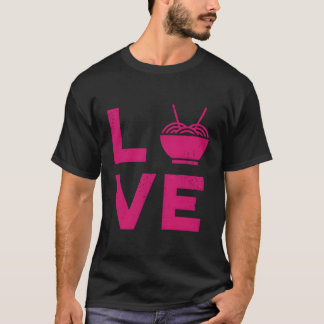 ラブラーメンインスタントラーメンヴィンテージアジア料理 Tシャツ