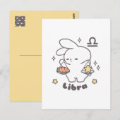 ラブラ Loppi Tokki うさぎ十二星座シリーズ ポストカード (正面/裏面)