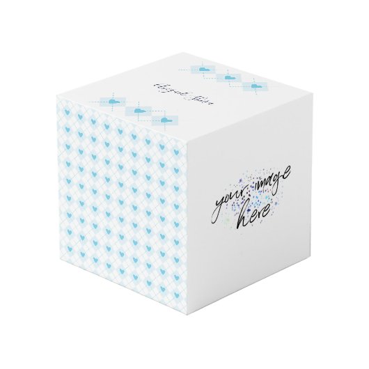 ラブリアーガイル柄のー フォトキューブ (正面アングル)