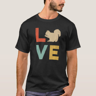 ラブリスヴィンテージ齧歯動物の女性リス Tシャツ