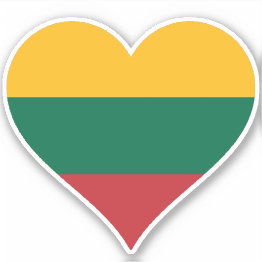 ラブリトアニア国旗 シール (正面)