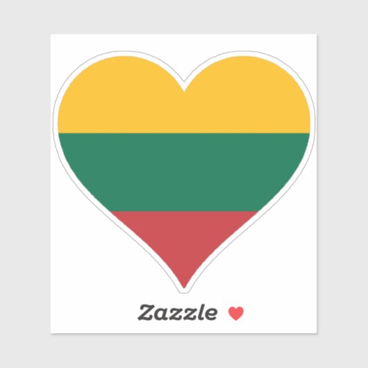 ラブリトアニア国旗 シール (シート)