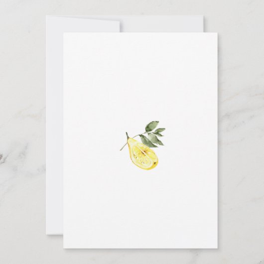 ラブリモンチェロカクテルブライダルシャワー 招待状 (裏面)